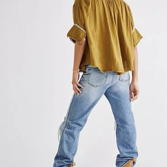 NWT Free People Alexi Top In Viper Combo